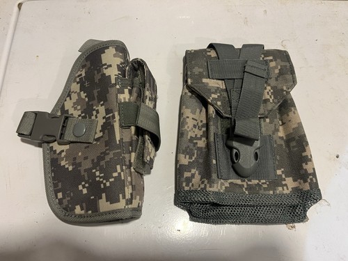 Digital camo holster and pouch - digital,